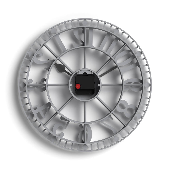 Newgate Warehouse wall clock in grey 40cm