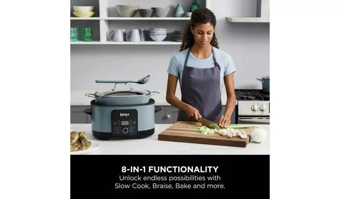 Ninja Foodi Possible Cooker 8-in-1 Slow Cooker Sea Salt Grey | MC1001UK