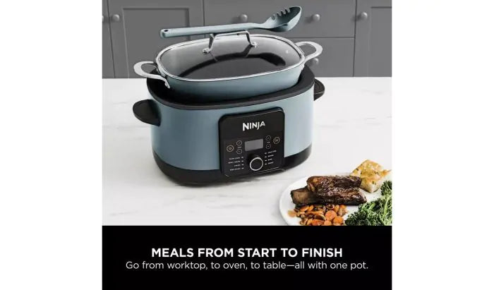 Ninja Foodi Possible Cooker 8-in-1 Slow Cooker Sea Salt Grey | MC1001UK