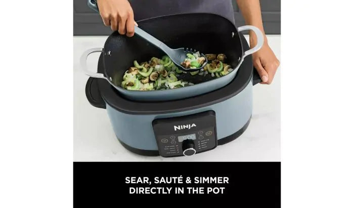 Ninja Foodi Possible Cooker 8-in-1 Slow Cooker Sea Salt Grey | MC1001UK