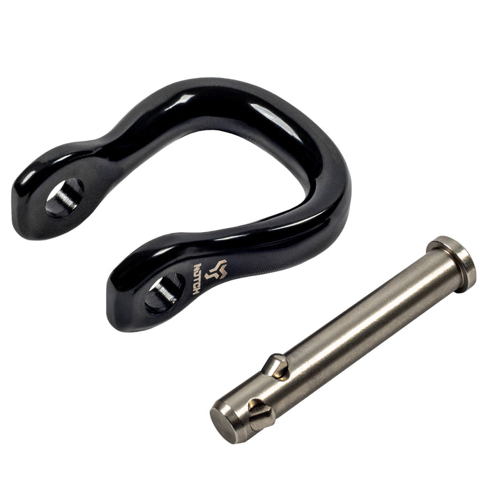The Notch Quickie steel connector is a compact, CE-certified anchor and redirect device for arborists and climbers. Half the size of a carabiner — strong, safe, and versatile. 4