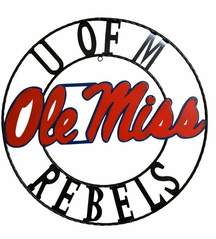 Ole Miss Rebels Wrought Iron Wall Decor