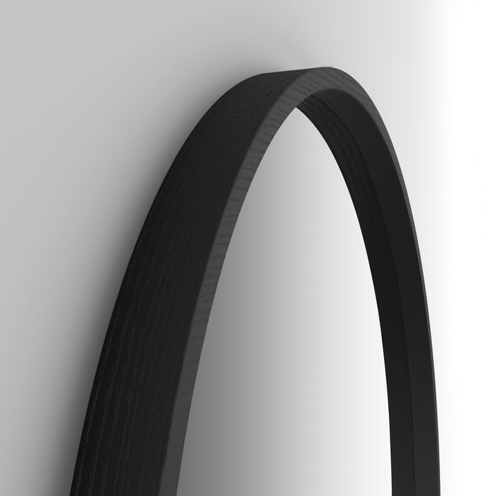Olivia Round Mirror, 32.28 in diameter, Ashwood Black