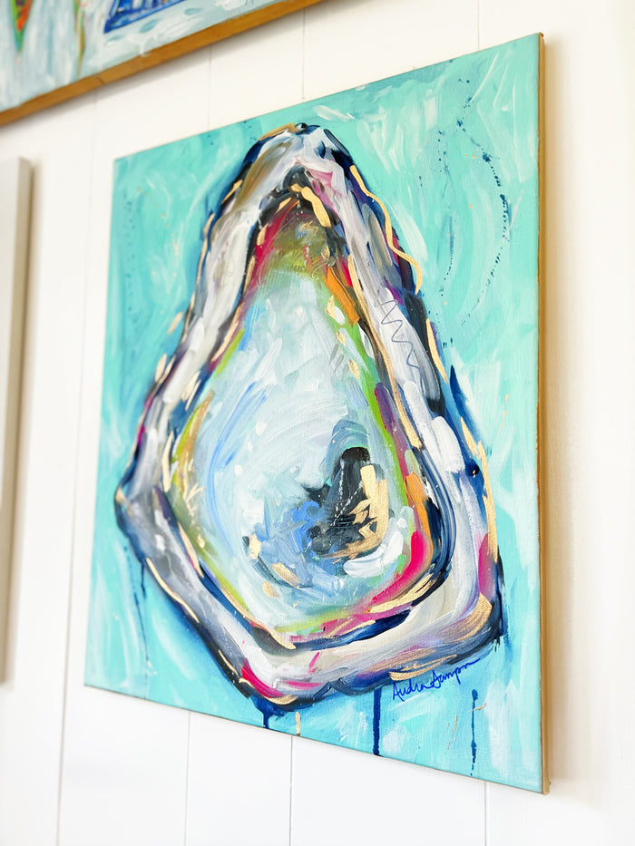 Original Oyster Painting on 16x20 Canvas