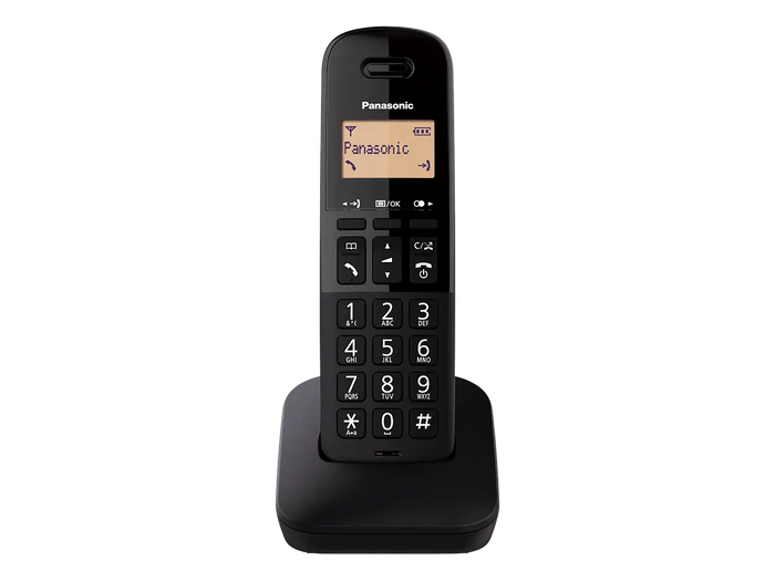 Panasonic Single Cordless Dect Phone Black | KX-TGB-610