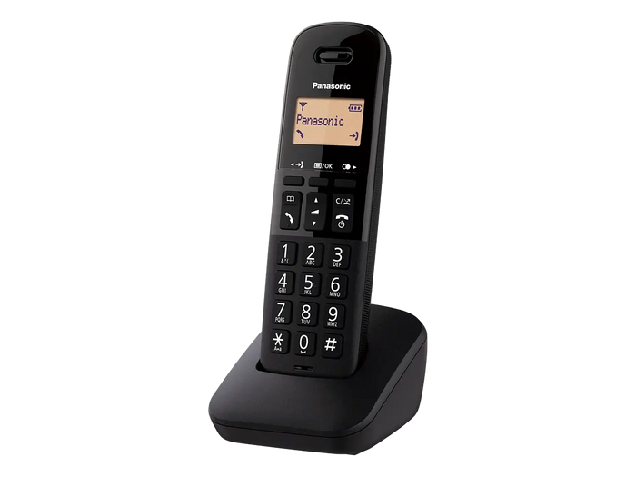 Panasonic Single Cordless Dect Phone Black | KX-TGB-610