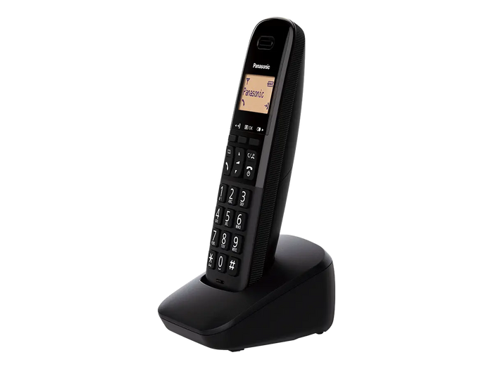 Panasonic Single Cordless Dect Phone Black | KX-TGB-610