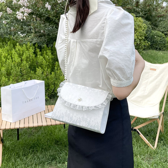 Pearl Chain Bridal Shoulder Bag