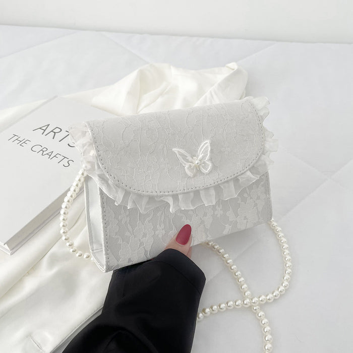 Pearl Chain Bridal Shoulder Bag