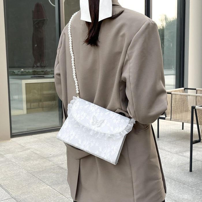 Pearl Chain Bridal Shoulder Bag