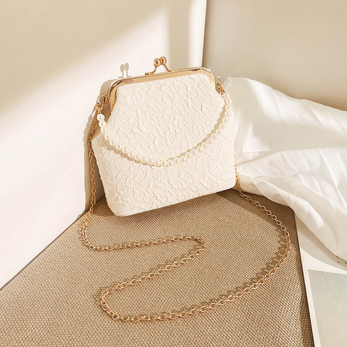 Pearl Crossbody Evening Bag