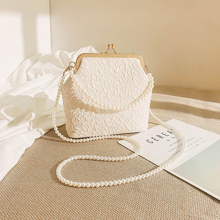 Pearl Crossbody Evening Bag