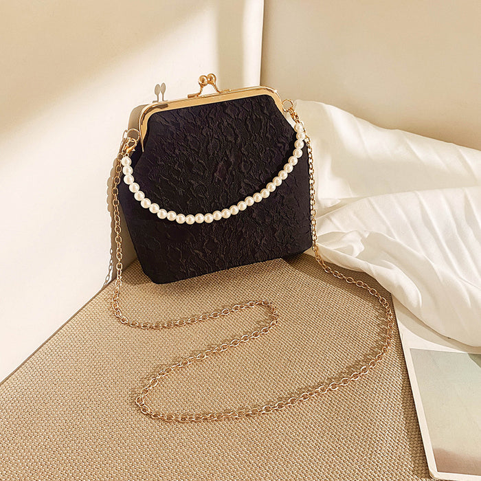 Pearl Crossbody Evening Bag