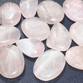 Pink Rose Quartz Crystal Cabochons