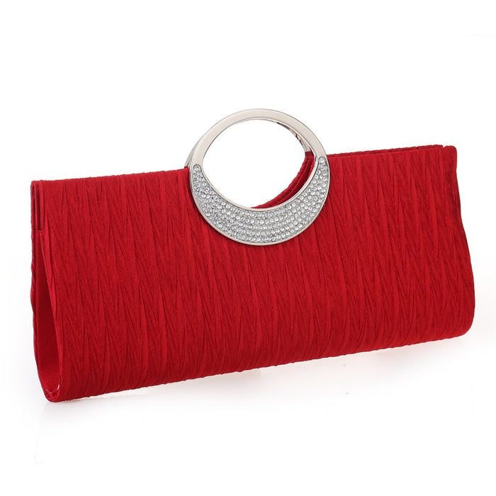 Pleated Diamond Dinner Bag