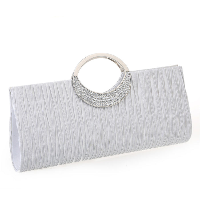 Pleated Diamond Dinner Bag