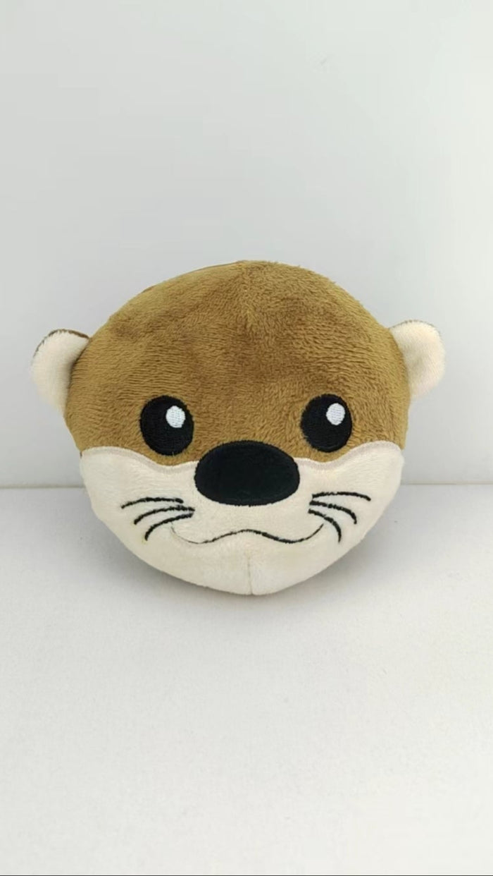 Plush Squishy Round Otter W/logo