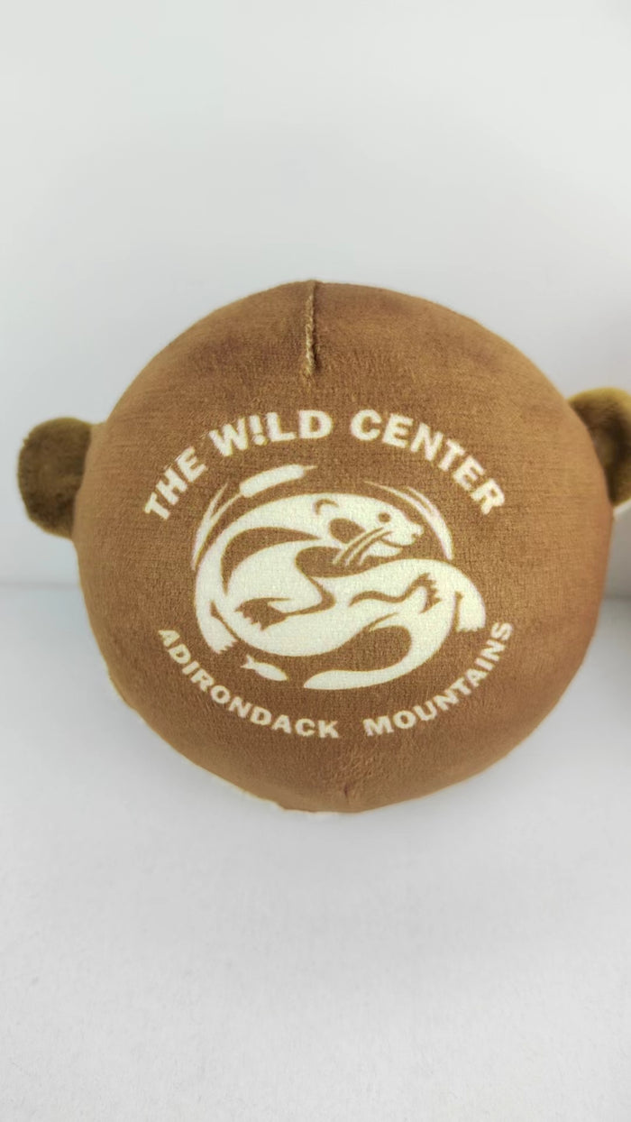 Plush Squishy Round Otter W/logo