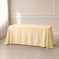 beige premium polyester rectangle tablecloth