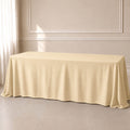 beige polyester rectangle tablecloth seamless