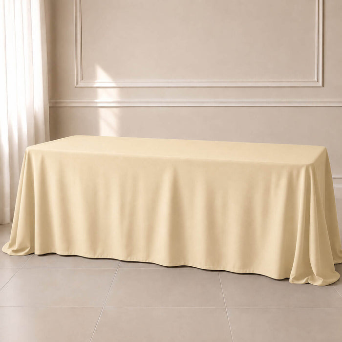 beige polyester rectangle tablecloth seamless