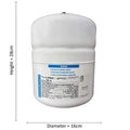 Tank RO reverse osmosis water filter pressurised buffer storage 2 litre