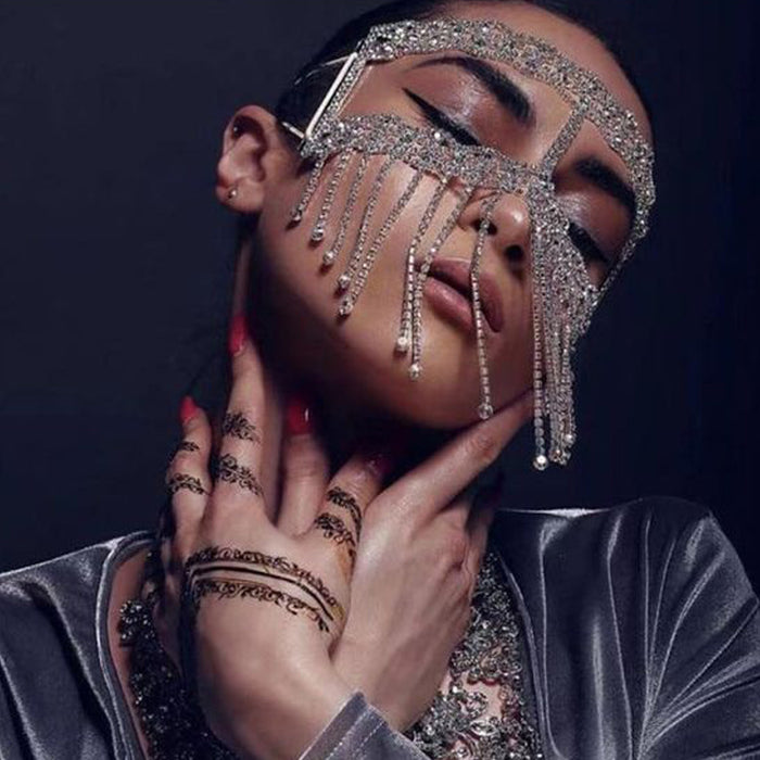 Prom Rhinestone Mask