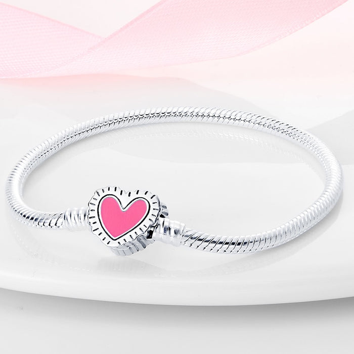 Pulsera Corazon Rosa de keith Haring