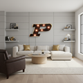 Purdue Logo Lighted Recycled Metal Decor