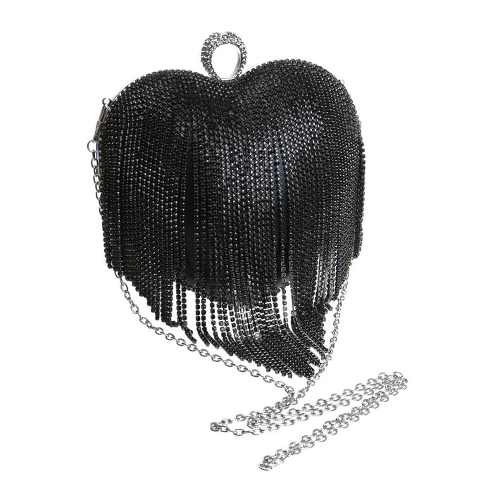 Pure Color Tassel Evening Bag