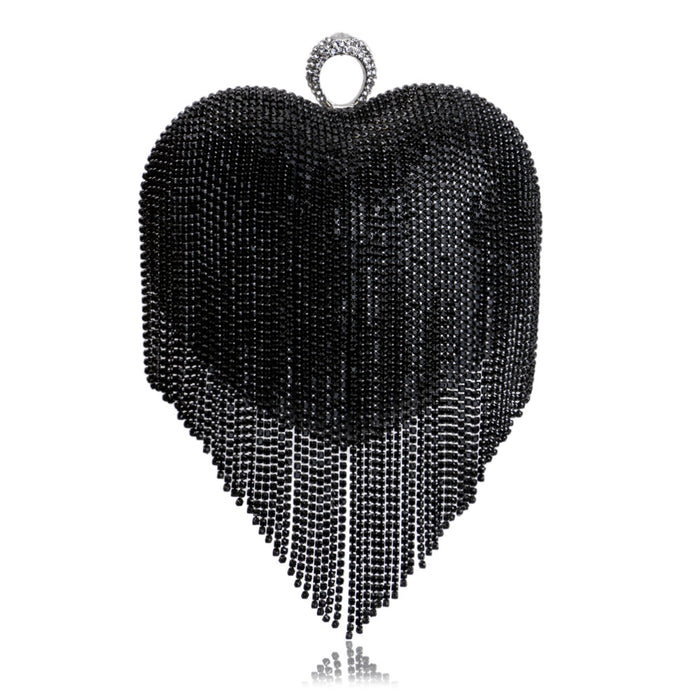 Pure Color Tassel Evening Bag