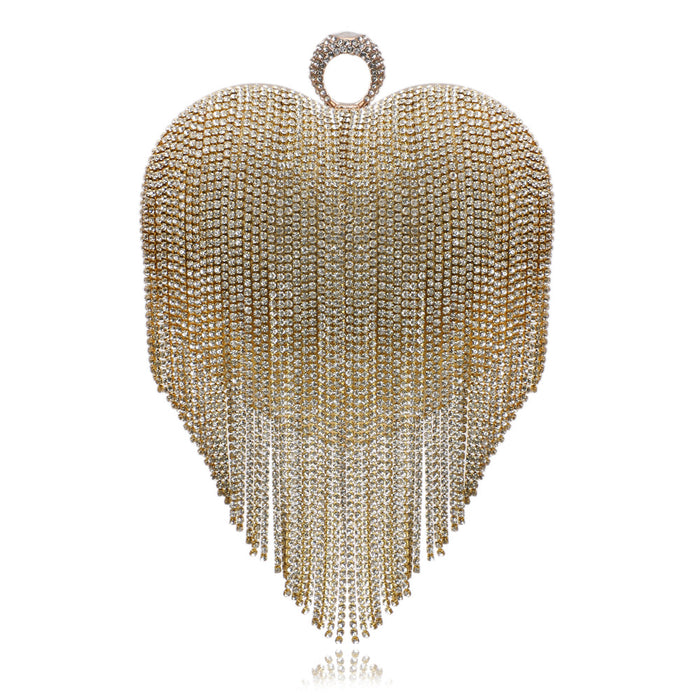 Pure Color Tassel Evening Bag
