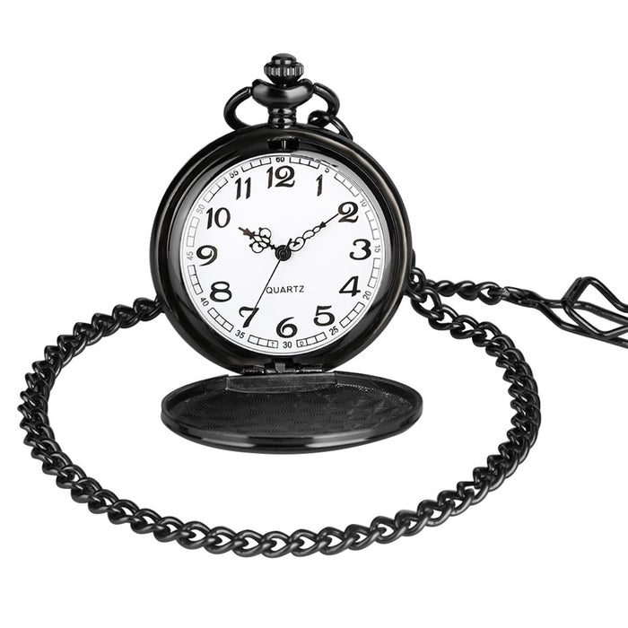 Quartz Pocket Watch Laser inscribed for Grand Parent to Grandson