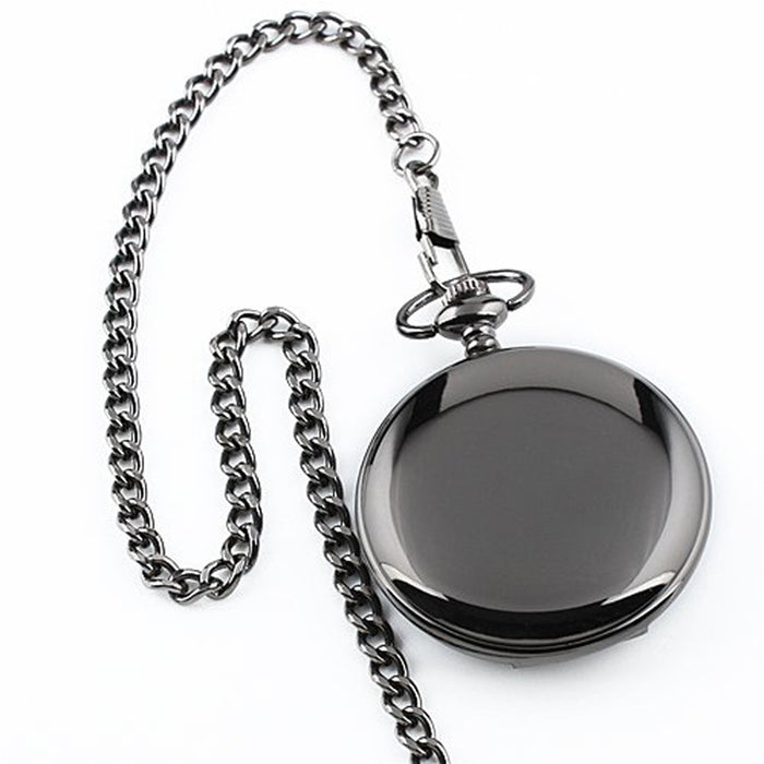 Quartz Pocket Watch Laser inscribed for Grand Parent to Grandson