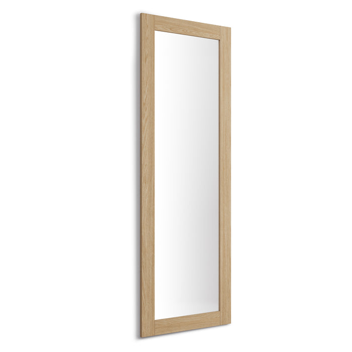 Rachele Rectangular Mirror 67x24 in, Light Oak