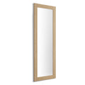 Rachele Rectangular Mirror 67x24 in, Light Oak