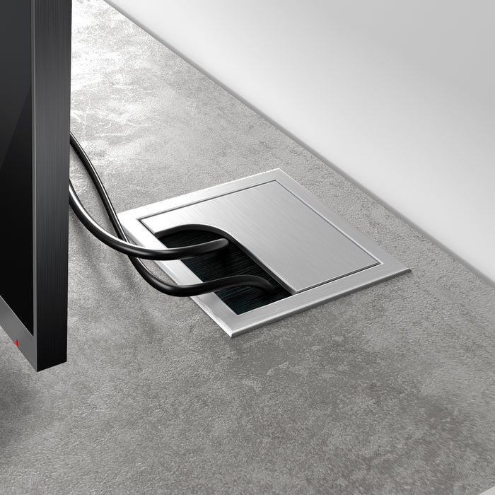Rachele TV Stand, Concrete Effect, Grey and Ashwood White