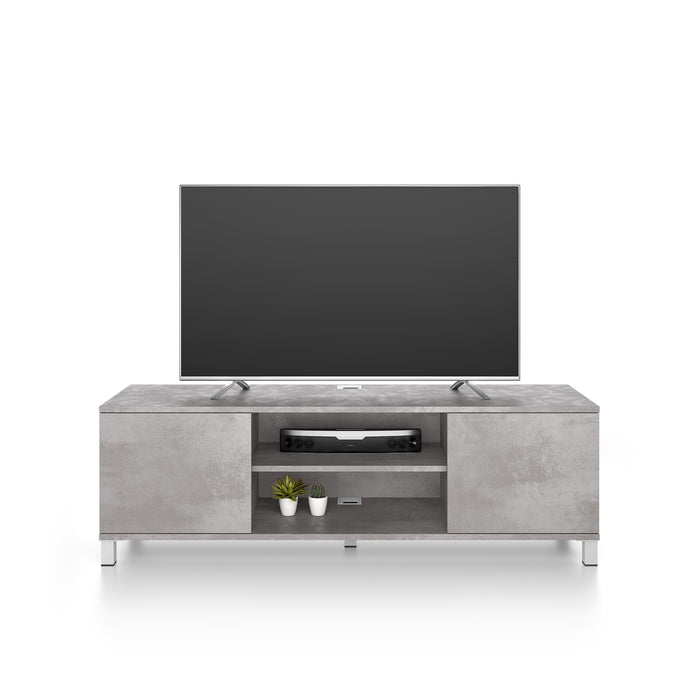 Rachele TV Stand, Concrete Effect, Grey