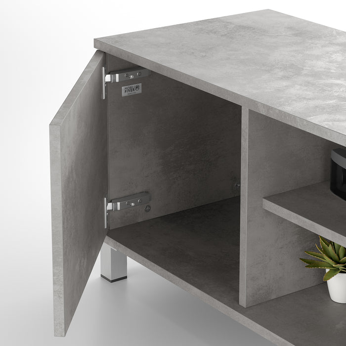 Rachele TV Stand, Concrete Effect, Grey