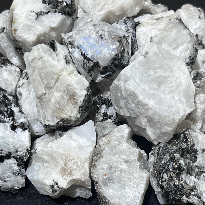 Rainbow Moonstone Rough Stones (By The Piece or Pound)
