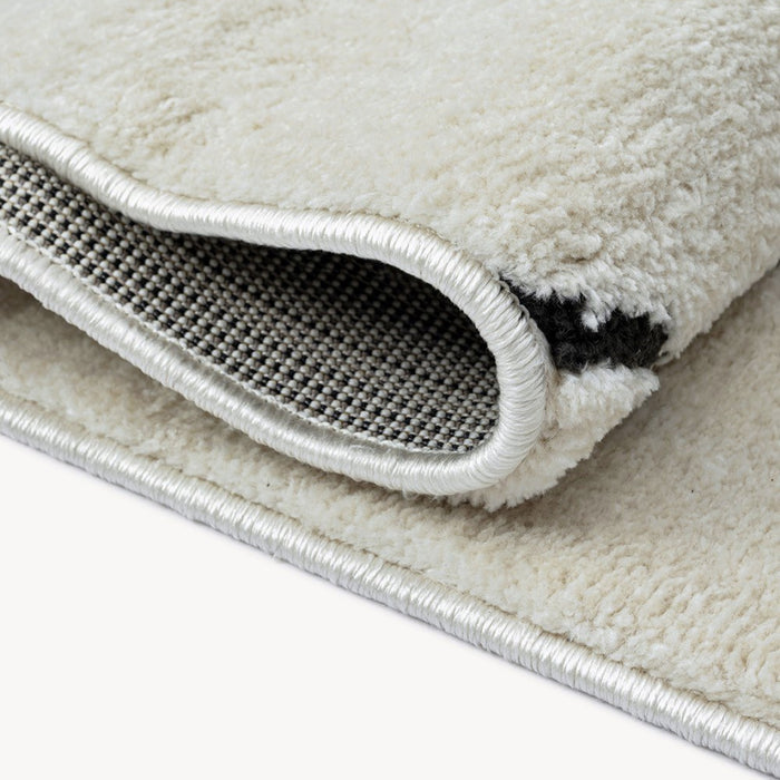 Rectangular Rug Arno 63x91 in, Cream with Abstract Pattern