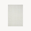 Rectangular Rug Arno 63x91 in, Cream with Geometric Check Pattern