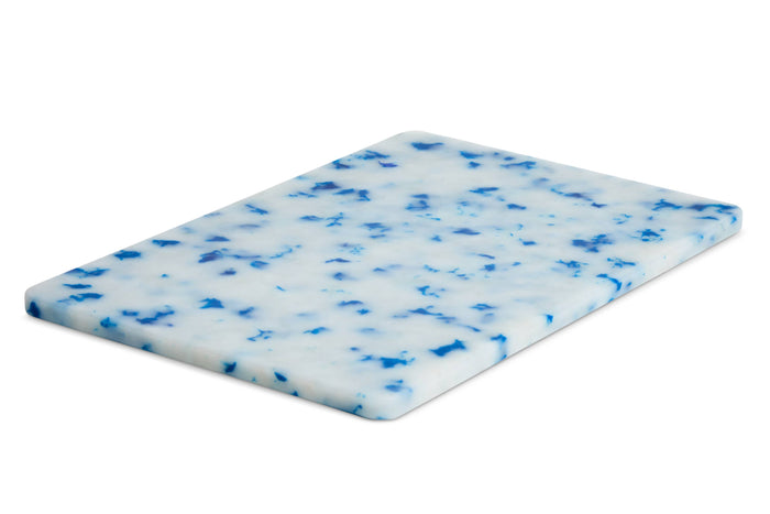 Recycled Plastic Cutting Board Small Blue Confetti