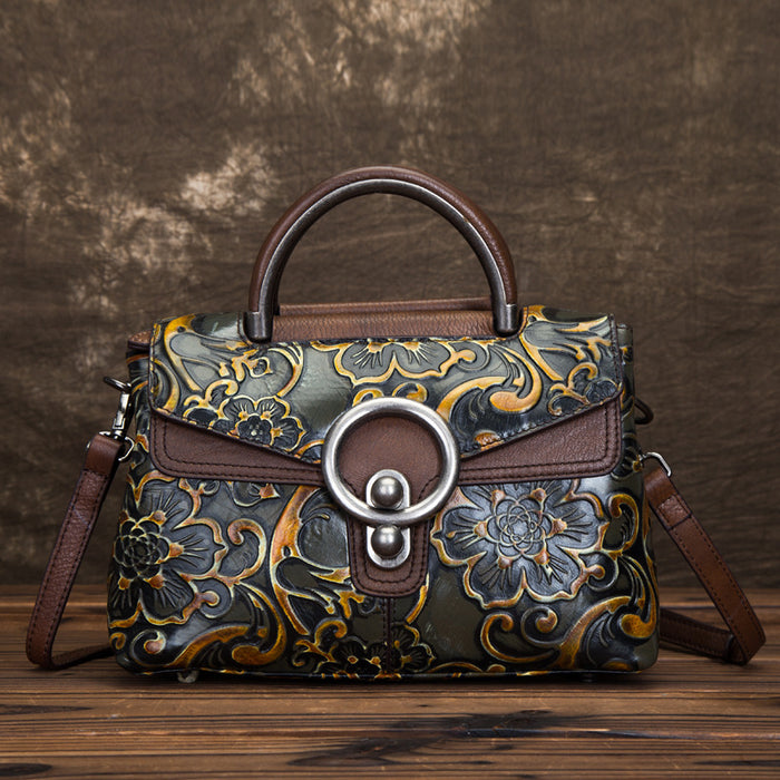 Renaissance Genuine Leather Retro Style Hand Bag back in Style