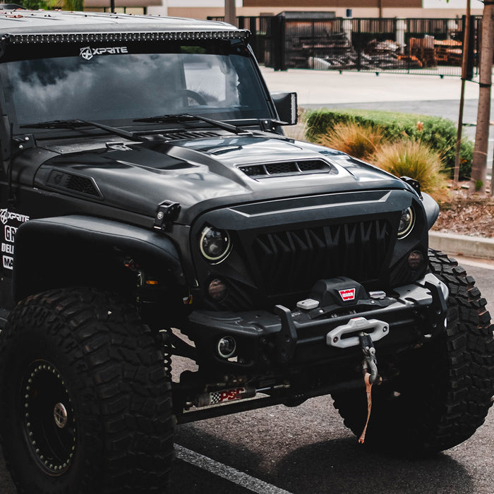 Replacement Center Vent for Jeep Wrangler JL JK Series Hood (JP-0138K)