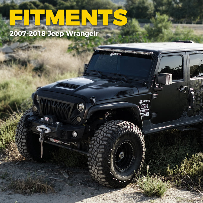 Replacement Side Air Vent with Pattern for Jeep Wrangler JL JK Series Hood | ZR1  (JP-0138K)