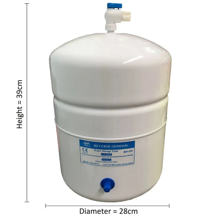 Tank RO Reverse osmosis water filter pressurised buffer storage 12 litre