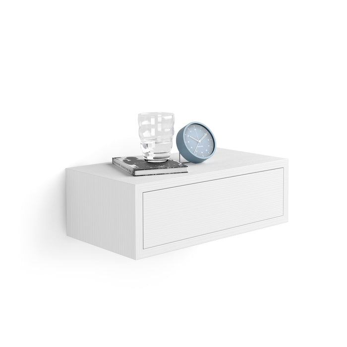 Riccardo Floating nightstand, Ashwood White