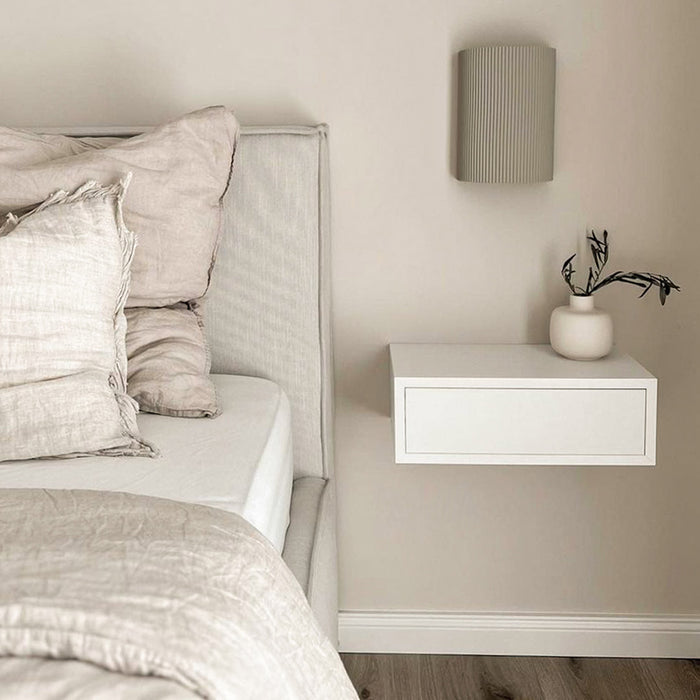 Riccardo Floating nightstand, Ashwood White