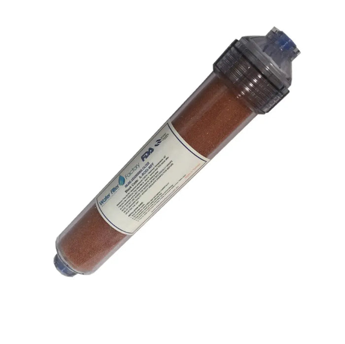 In line empty water filter DI resin mineraliser clear